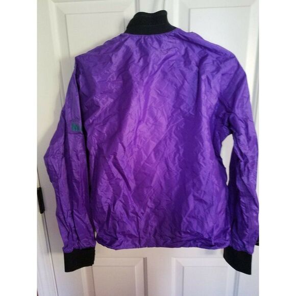 NEW Windbreaker Supplex Nylon Purple Anorak Jacket Womens M Hook and Loop Tags - Picture 8 of 9